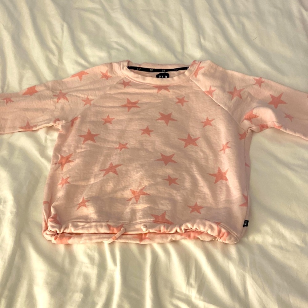 Women’s Pink star cropped sweatshirt